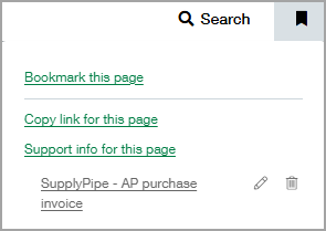The bookmarks icon highlighted to show specific records.
