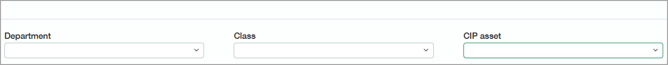 The expanded CIP assets dialog is shown, where you can view a list of available assets or add a new asset.